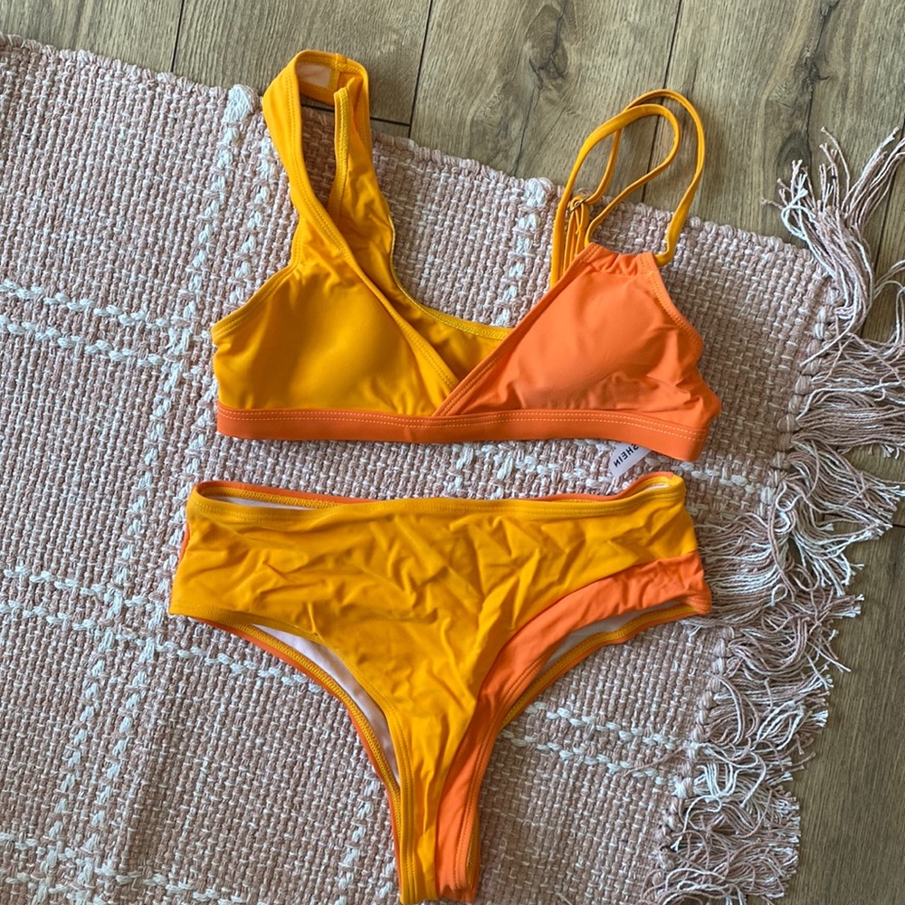 Orange swim suit
